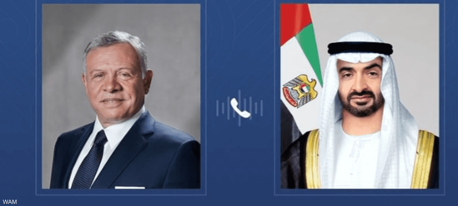 رئيس دولة الإمارات وملك الأردن يبحثان المستجدات في المنطقة