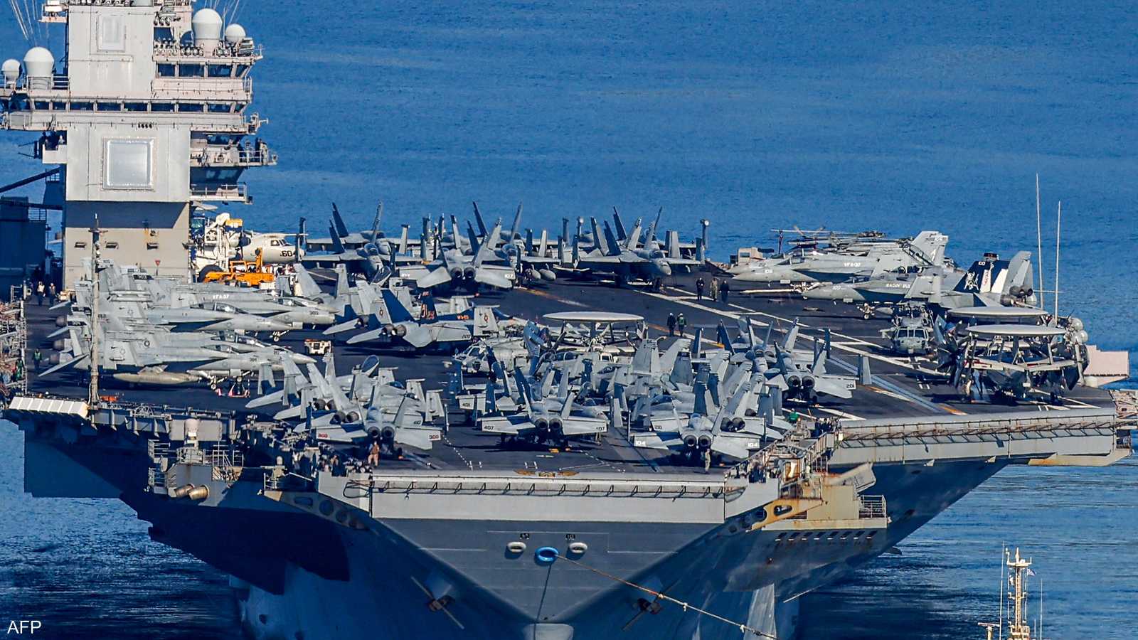 حاملة الطائرات في طريقها إلى المنطقة مجددا