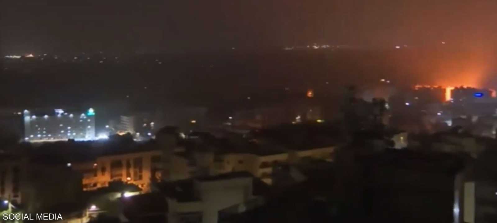 صورة متداولة لقصف إسرائيلي على الضاحية الجنوبية لبيروت