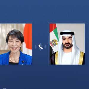 الشيخ محمد بن زايد وساناي تاكايتشي