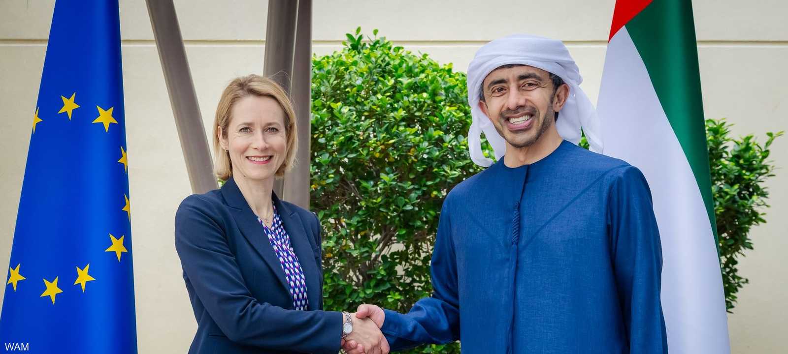 الشيخ عبد الله بن زايد وكايا كالاس