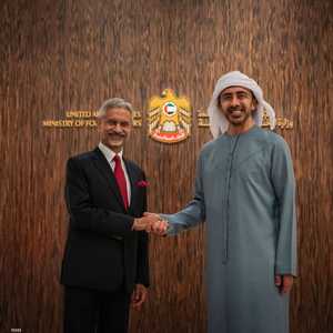 الشيخ عبد الله بن زايد وسوبرامنيام جايشانكار