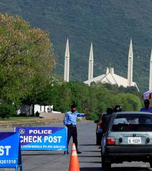 انتشار ملحوظ لقوات الأمن في إسلام آباد