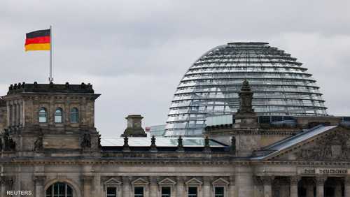 العلم الألماني - مقر البرلمان الألماني (البوندستاغ)، برلين