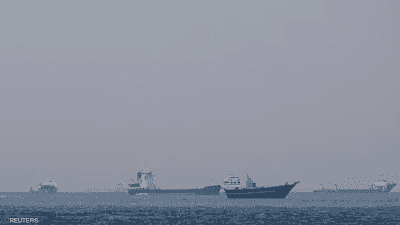 سفن وقوارب في مضيق هرمز قبالة عمان