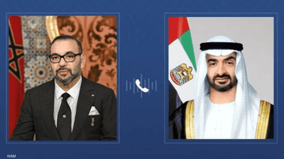 رئيس دولة الإمارات وملك المغرب يبحثان التطورات الإقليمية