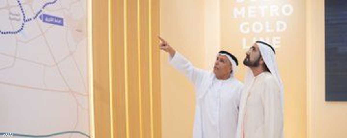 محمد بن راشد بعلن انطلاق مترو دبي الذهبي