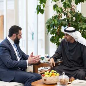 محمد بن زايد والرئيس السوري