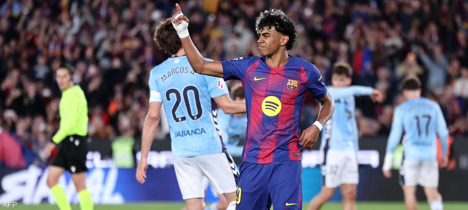 لامين يامال في لقاء برشلونة وسيلتا فيغو