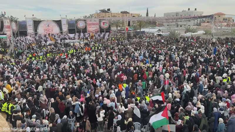 20 ألف شخص من أهالي غزة شاركوا في العرس الجماعي