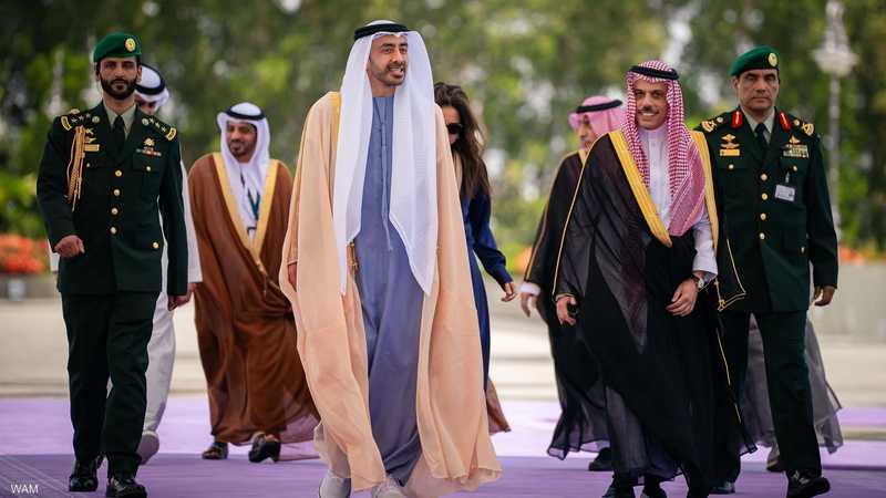 الشيخ عبد الله بن زايد والأمير فيصل بن فرحان