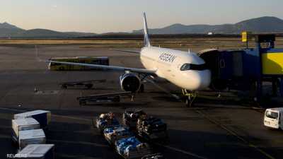 طائرة إيرباص تابعة لشركة الطيران اليونانية مطار أثينا