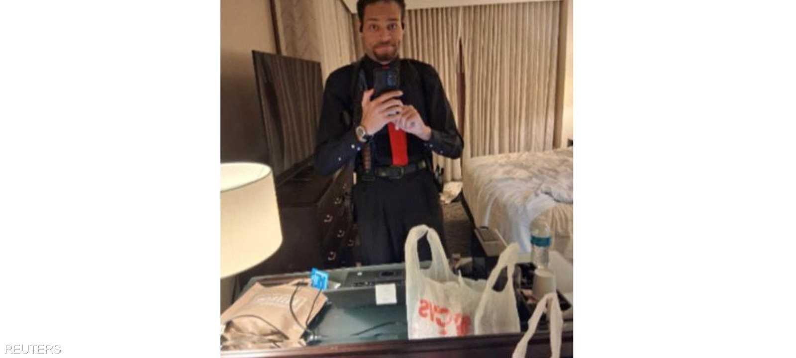 صورة سيلفي التقطها المتهم قبيل الهجوم