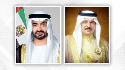 ملك البحرين يجري اتصالا هاتفيا مع رئيس دولة الإمارات
