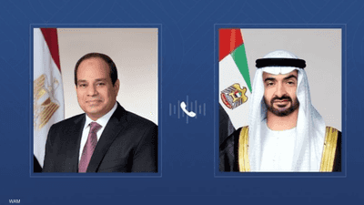 في اتصال مع رئيس الإمارات.. السيسي يدين الاعتداءات الإيرانية