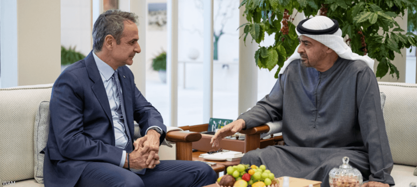 رئيس دولة الإمارات ورئيس الوزراء اليوناني
