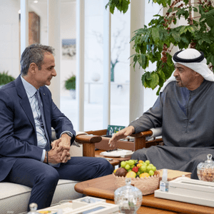 رئيس دولة الإمارات ورئيس الوزراء اليوناني