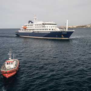 الصورة الجوية من سفينة الرحلات البحرية MV Hondius