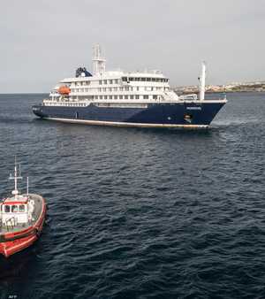 الصورة الجوية من سفينة الرحلات البحرية MV Hondius