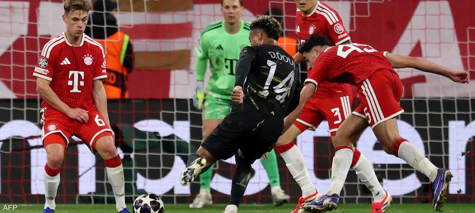 من المباراة بين الفريقين