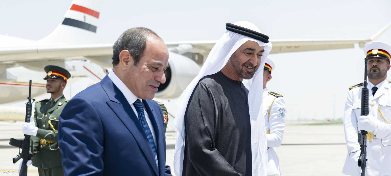 الشيخ محمد بن زايد وعبد الفتاح السيسي