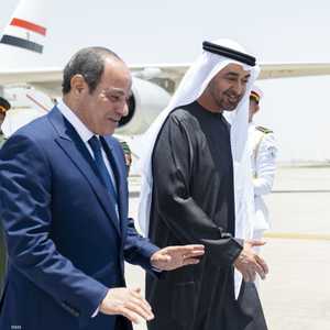 الشيخ محمد بن زايد وعبد الفتاح السيسي