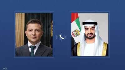 رئيس دولة الإمارات والرئيس الأوكراني يبحثان علاقات التعاون