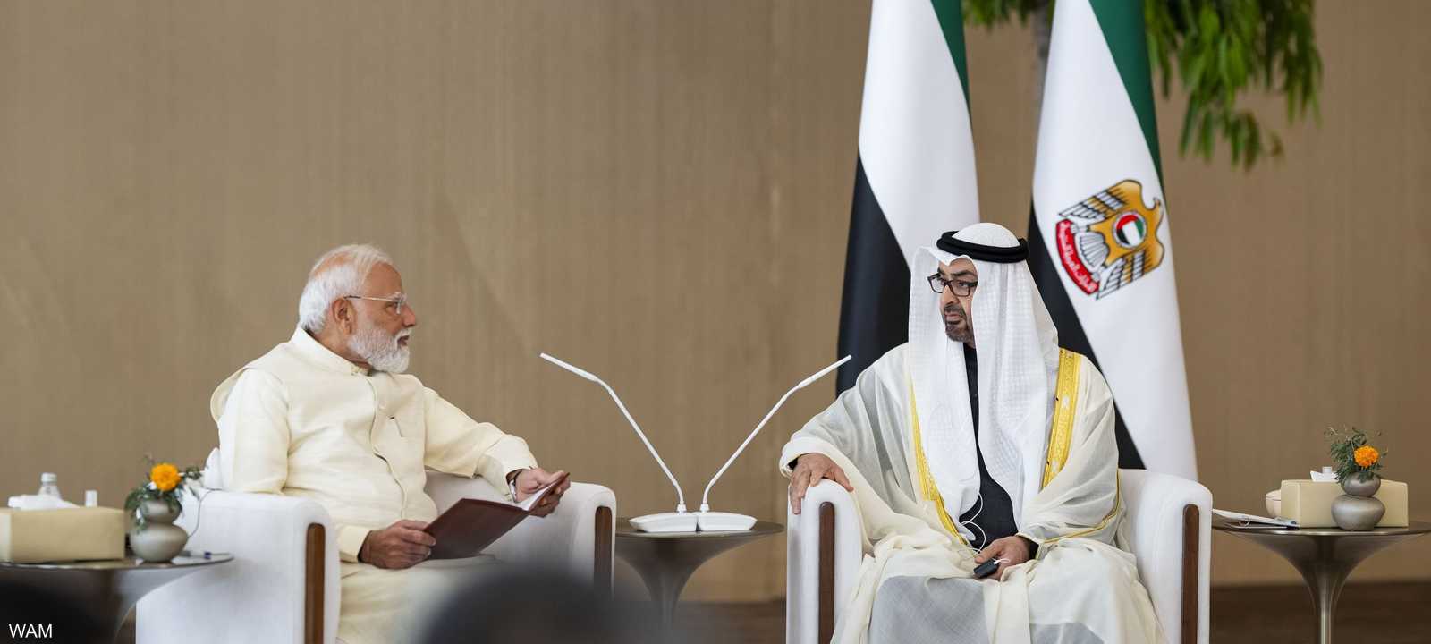 الشيخ محمد بن زايد ورئيس وزراء الهند