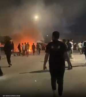 صورة نشرها إعلام فلسطيني لموقع اغتيال الحداد