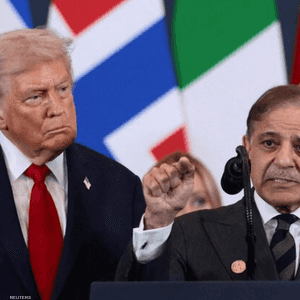 شريف وترامب خلال قمة شرم الشيخ 2025