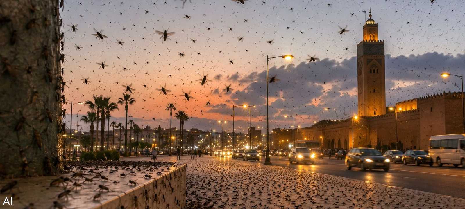 موجة حشرات تكتسح المغرب