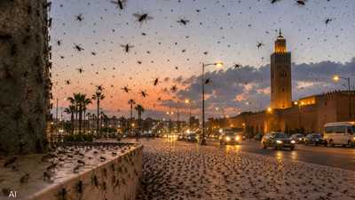 موجة حشرات تكتسح المدن المغربية.. خبير يكشف الأسباب