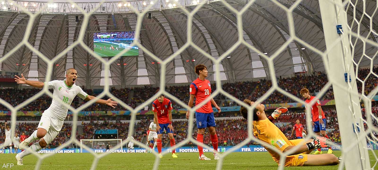 الجزائر تفوقت على كوريا الجنوبية في كأس العالم 2014