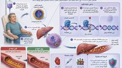 علاج جيني يخفض الكوليسترول بحقنة واحدة فقط