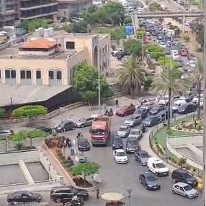 شهدت الطرقات حالة من الازدحام بسبب النزوح