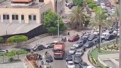 شهدت الطرقات حالة من الازدحام بسبب النزوح