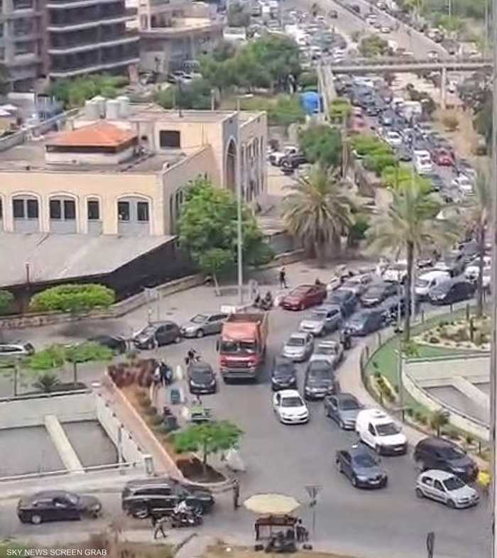 شهدت الطرقات حالة من الازدحام بسبب النزوح