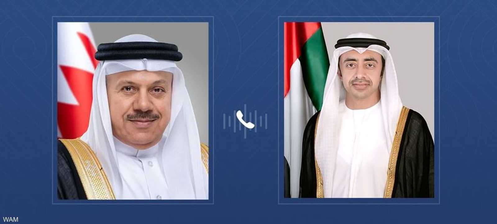 عبدالله بن زايد ووزير الخارجية البحريني