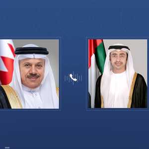عبدالله بن زايد ووزير الخارجية البحريني