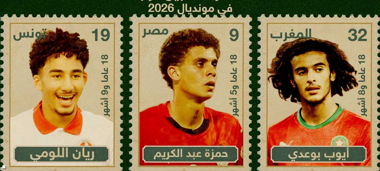 أصغر اللاعبين العرب