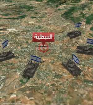 عمليات عسكرية إسرائيلية في أطراف النبطية جنوبي لبنان