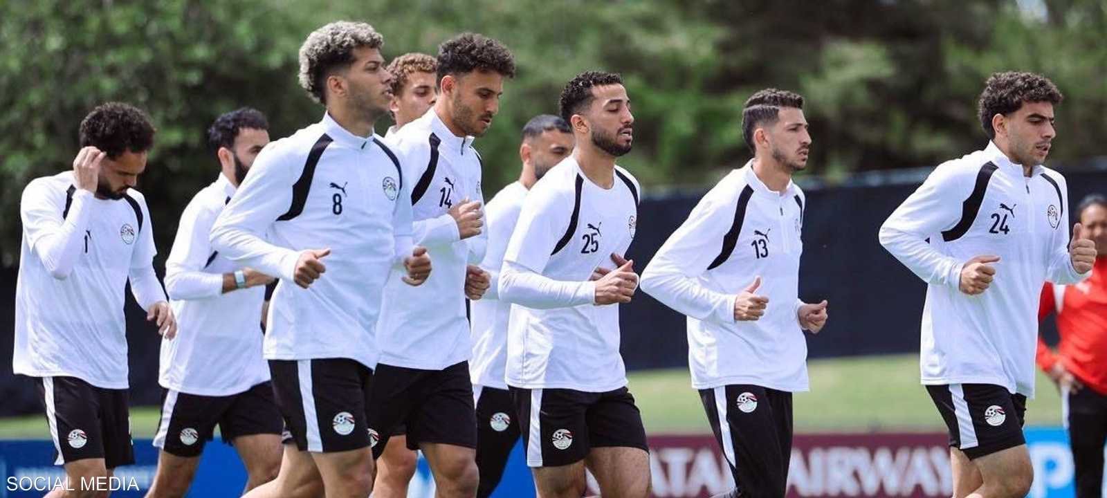 منتخب مصر يخوض تدريبه الأول في "سبوكين"