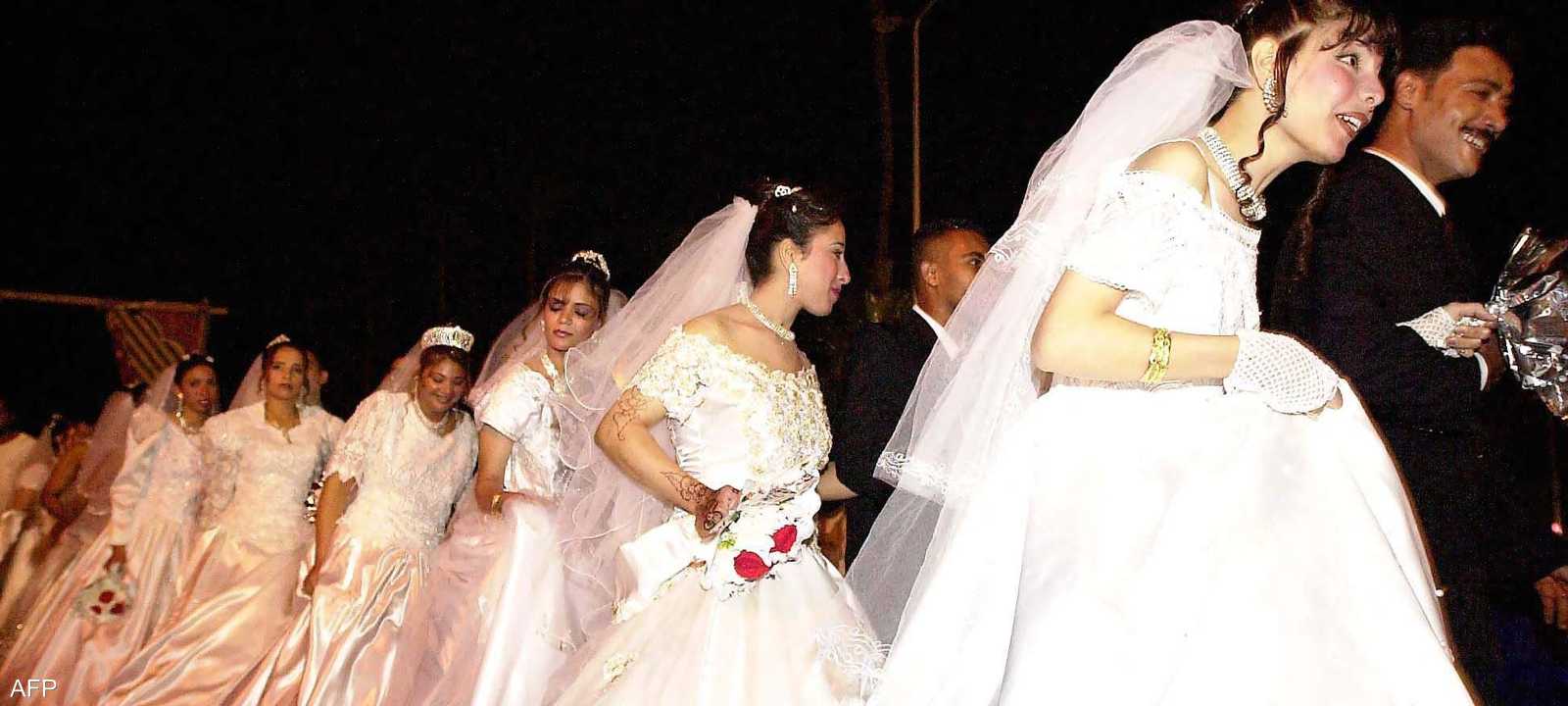 حفل زفاف جماعي في الإسكندرية_أرشيفية