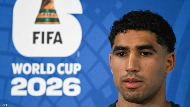 أشرف حكيمي قائد المنتخب المغربي لكرة القدم