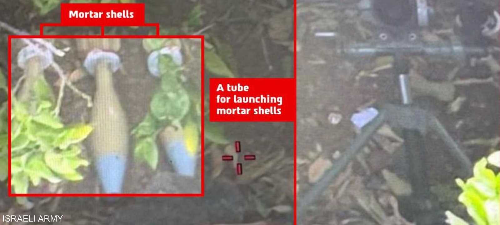 صورة نشرها الجيش الإسرائيلي لموقع تابع لحزب الله