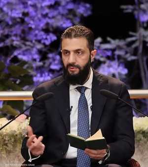 الرئيس السوري أحمد الشرع