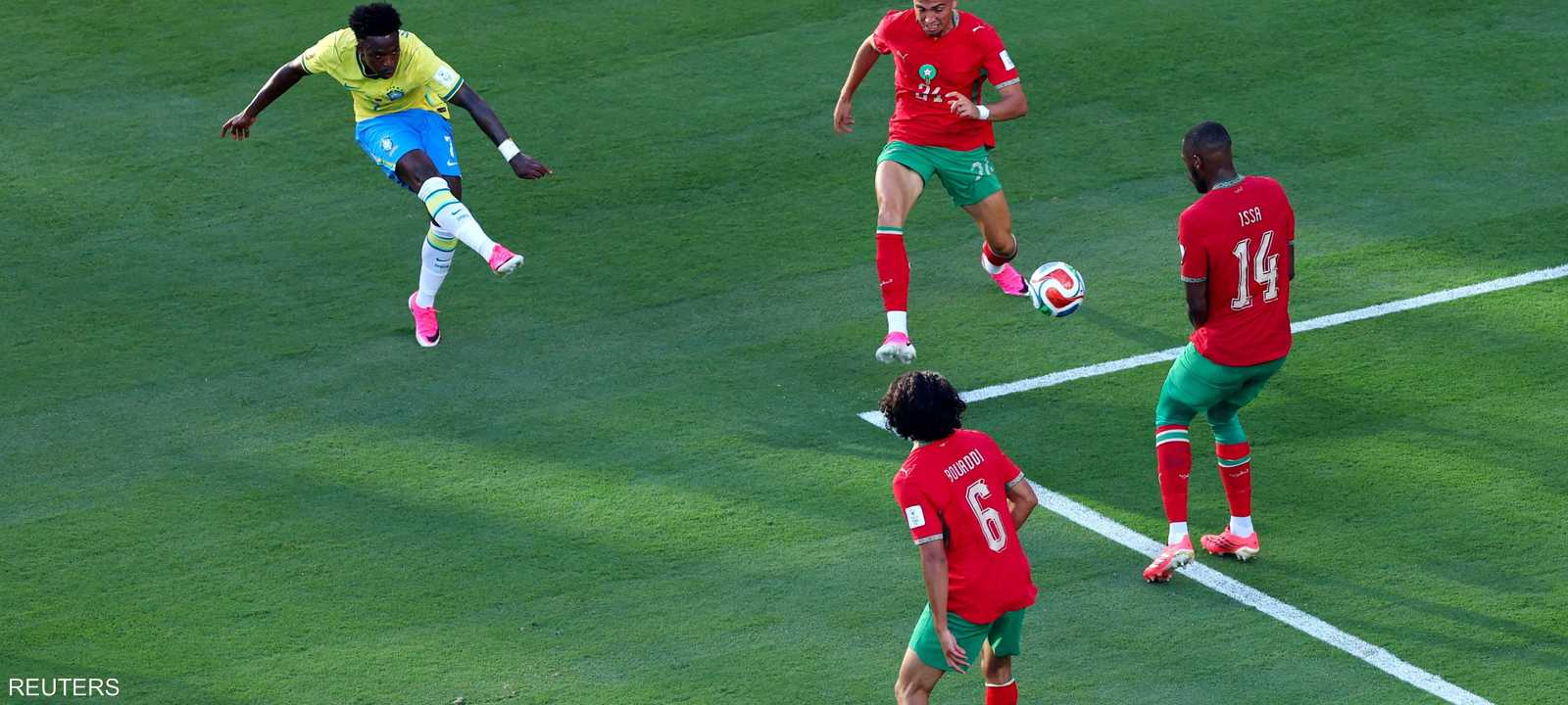 فينيسيوس جونيور وهدف في مرمى المغرب