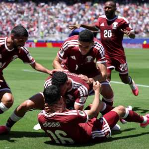 سجل منتخب قطر أول أهداف العرب في البطولة خلال مواجهة سويسرا