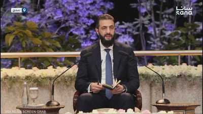 الرئيس السوري أحمد الشرع