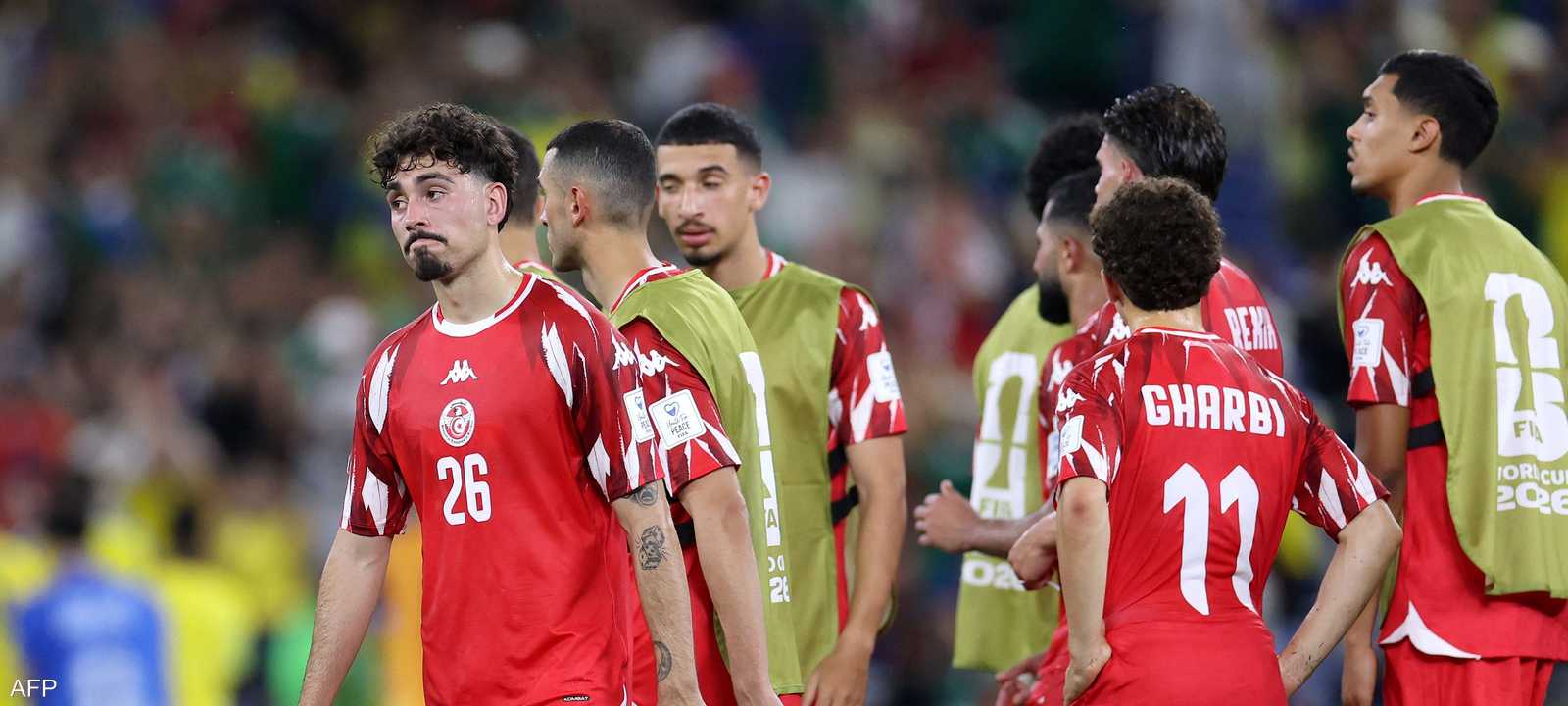 آثار الهزيمة القاسية على لاعبي تونس